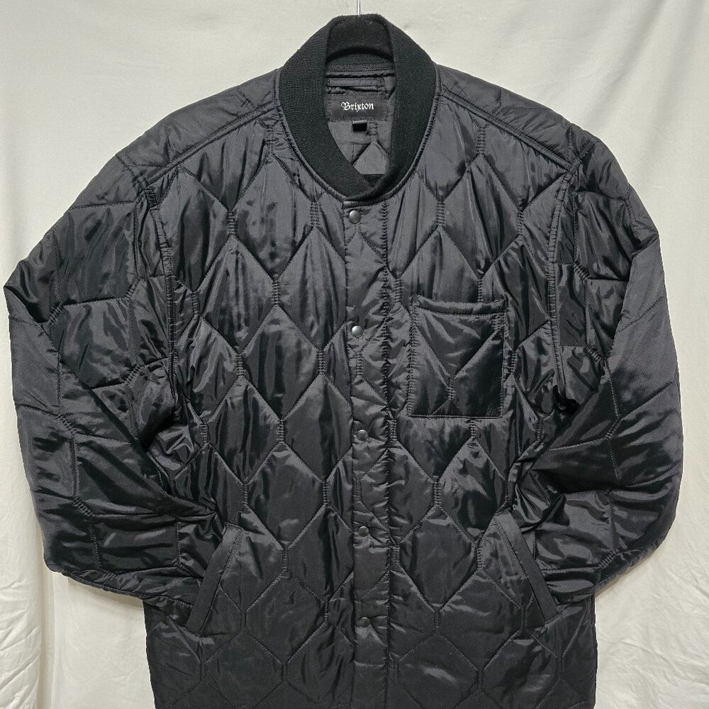 Brixton Black Quilted Bomber Jacket
